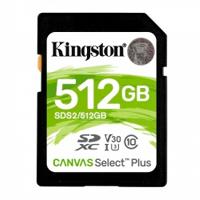 MEMORIA FLASH SD KINGSTON SDXC CANVAS SELECT 512GB 100R CL10 UHS-I V30(SDS2/512GB) MEMORIA FLASH SD KINGSTON SDXC CANVAS SELECT 512GB 100R CL10 UHS-I V30(SDS2/512GB)